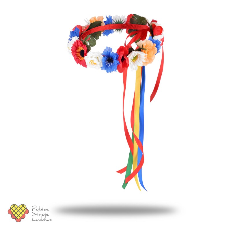 Wianek jednorzędowy damski ze wstążkami