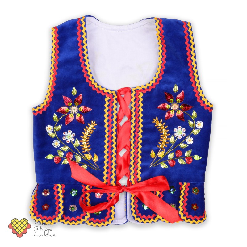 Gorset krakowski sukiennicki chabrowy, r. 128