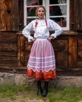 Fartuch krakowski tiulowy